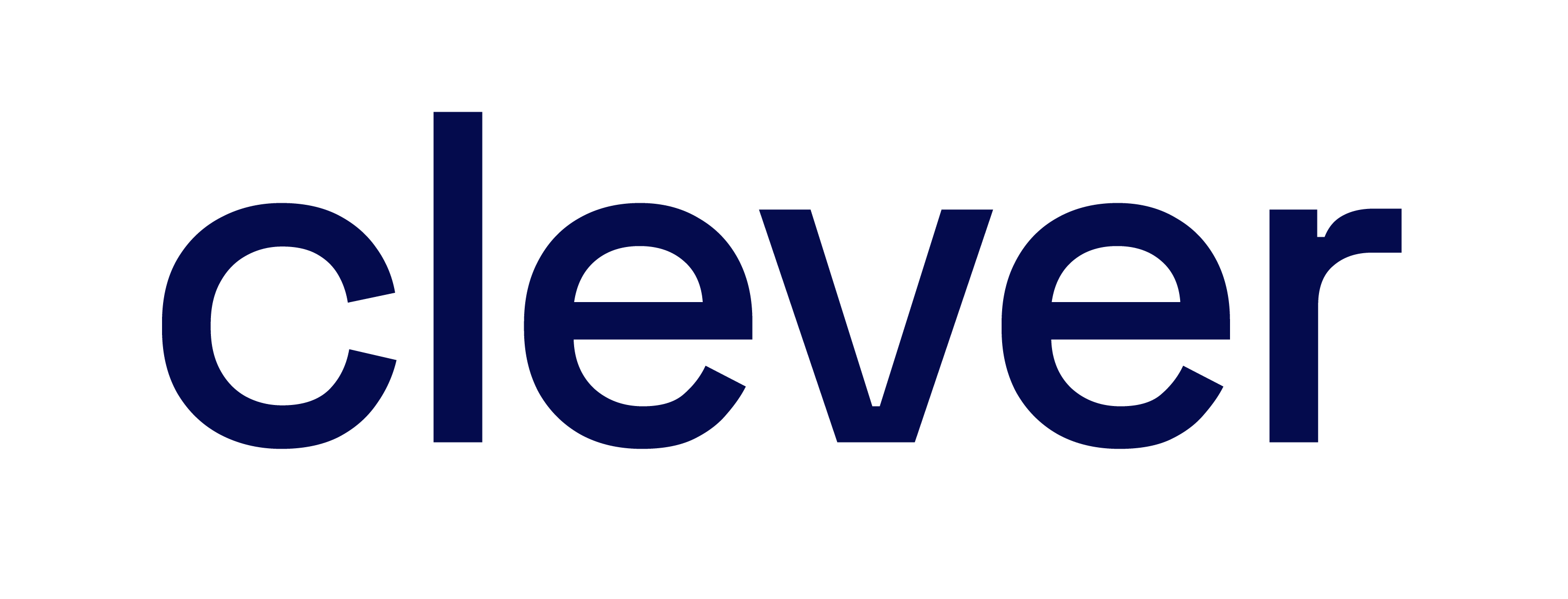 clever wordmark navy